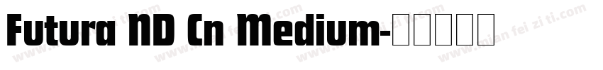 Futura ND Cn Medium字体转换